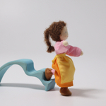 Вальдорфская кукла "Мама с темными волосами", 14 см