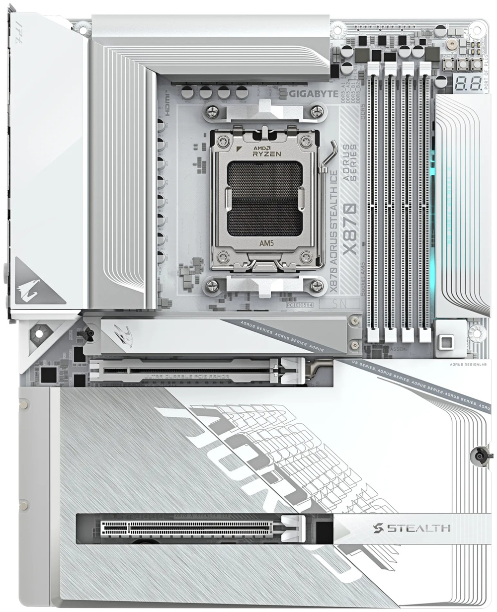 Материнская плата GIGABYTE X870 A STEALTH ICE