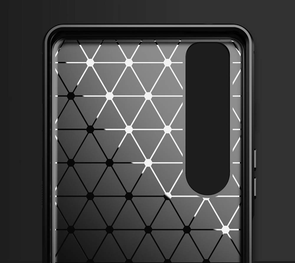 Мягкий защитный чехол для Sony Xperia 1 III генерация с 2021 года, серия Carbon от Caseport