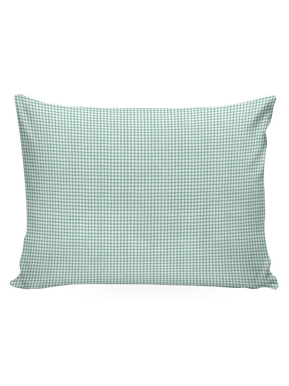 Постельное белье Сказка "Зеленая клеточка" евро Наволочка 50х70 см 2 шт Простынь 240х215 см Пододеяльник 200х215 см, перкаль