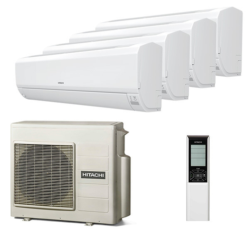 Мультисплит система на 4 комнаты Hitachi RAK-18RPE x 4 / RAM-70NP4E