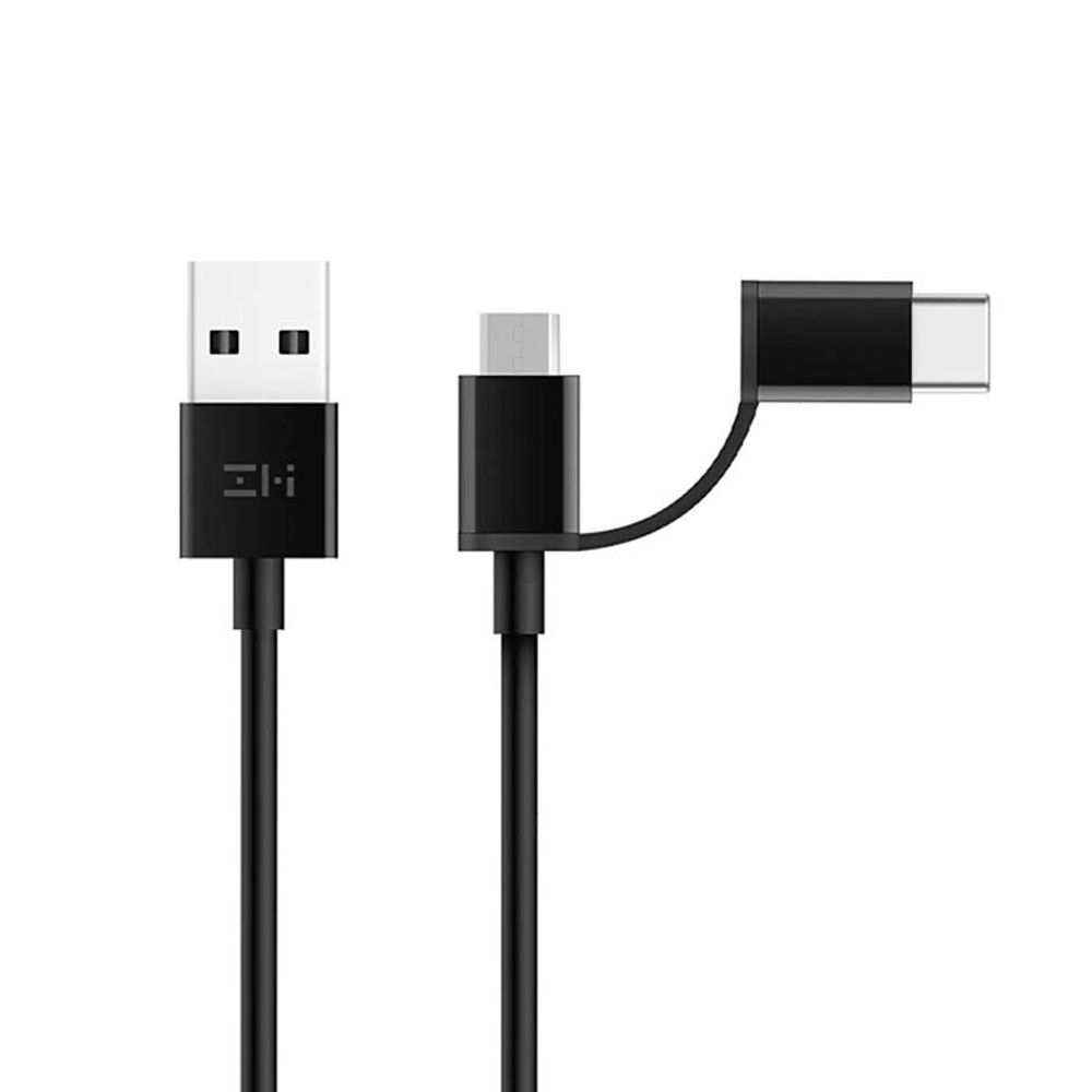 Кабель 2 в 1 USB Type-C/Micro Xiaomi ZMI 100см