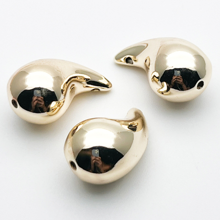 Подвеска Капля, цвет золото, размер 23*14 мм, цена за 1 шт