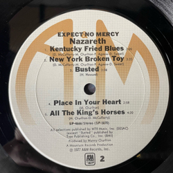 Винтажная виниловая пластинка LP Nazareth Expect No Mercy (США 1977)