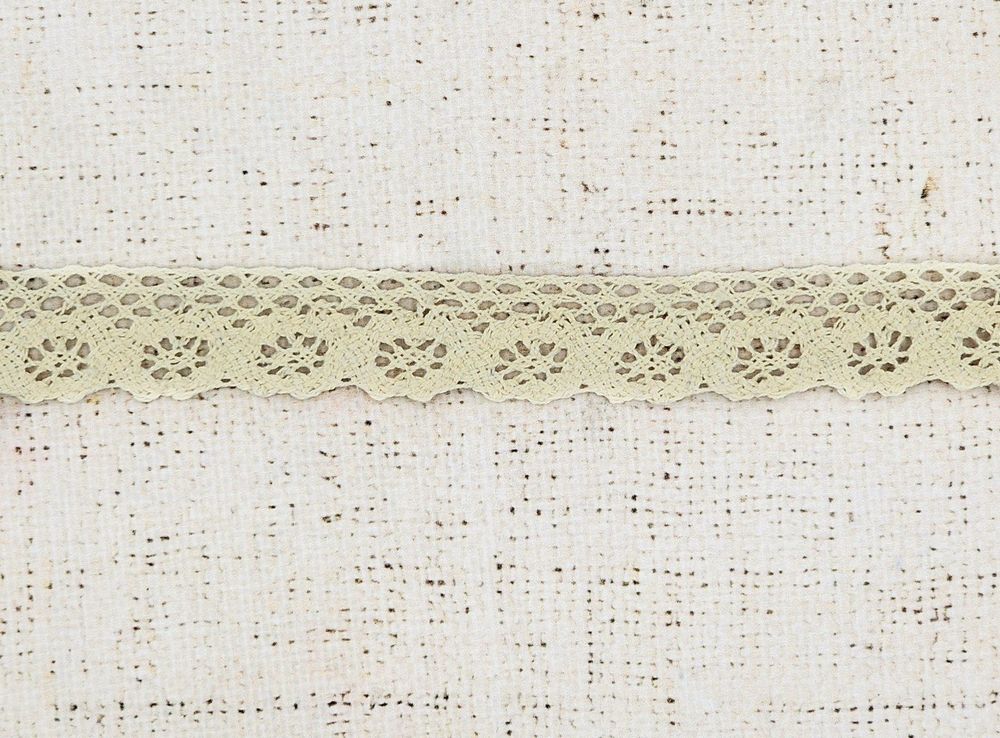 Кружево хлопковое/Тесьма вязаная рис. 01.28.032, ш. 2,5 см, кремовый
