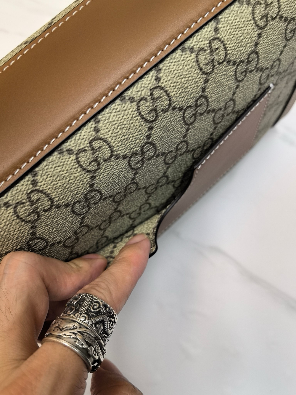 Padlock top handle bag