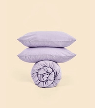 Простыня - Melange Violet - 90x200x30 (на резинке)