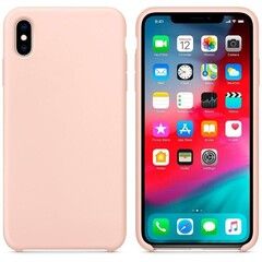 Силиконовый чехол Silicon Case Premium для iPhone XS Max (Pink Sand / Розовый песок) 100% ORG