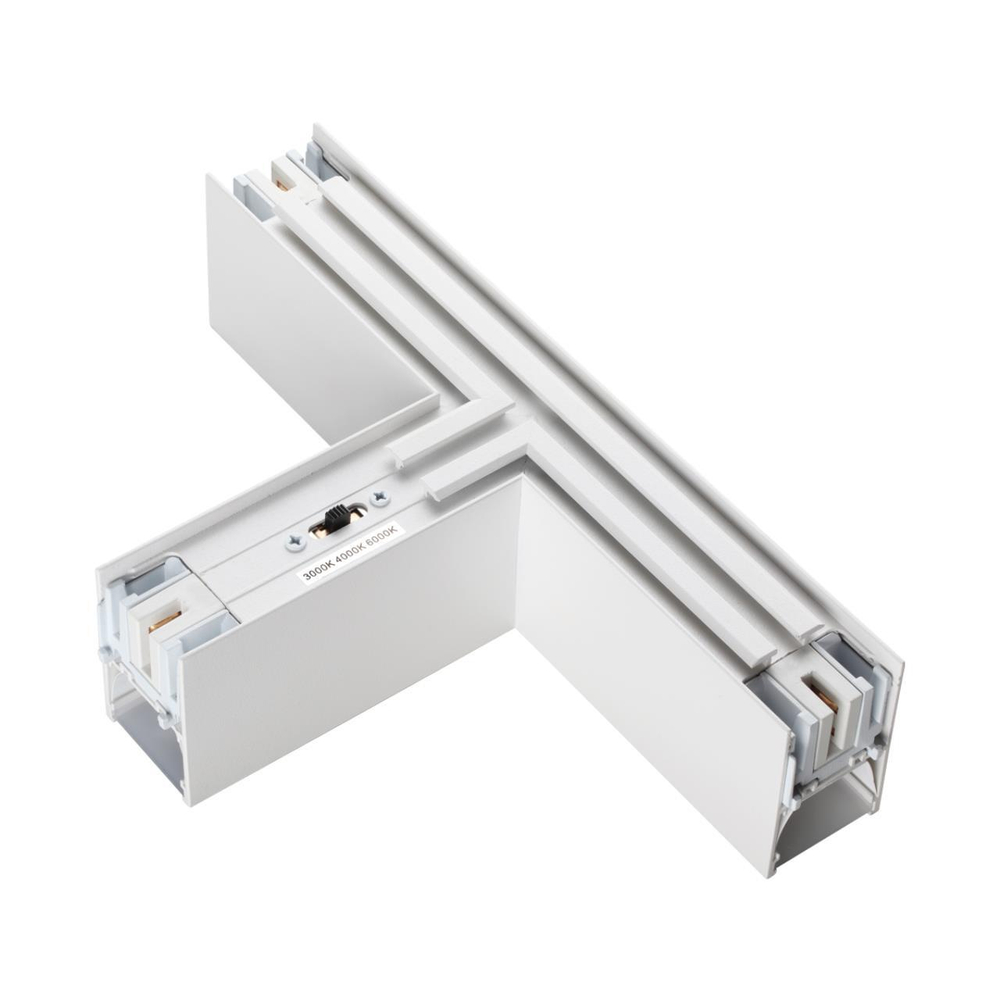 359610 OVER NT25 000 белый Светильник соединитель «Т» с переключ. цв. температуры IP20 LED 12W 220-240V 3000К\4000К\6000К FATTO