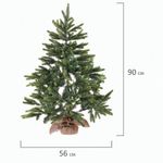 Ель новогодняя искусственная "Royal Green" 90 см, литой ПЭТ+ПВХ, зеленая, ЗОЛОТАЯ СКАЗКА, 591710