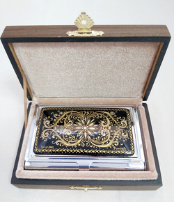 Визитница "Орнамент" №3 (роспись Палех)