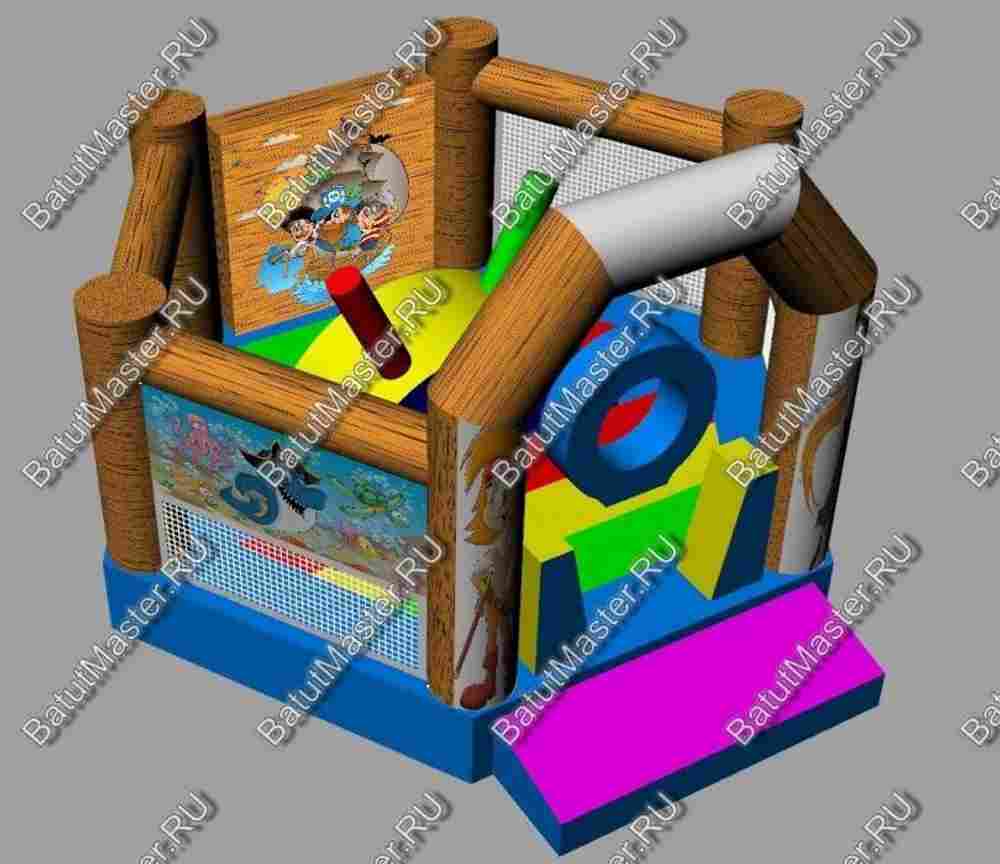 Коммерческий надувной батут "Весёлый пират"