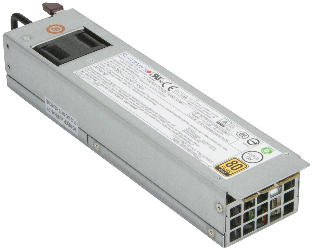 Блок питания Supermicro PWS-406P-1R 1U 400W Redundant High Efficiency Short