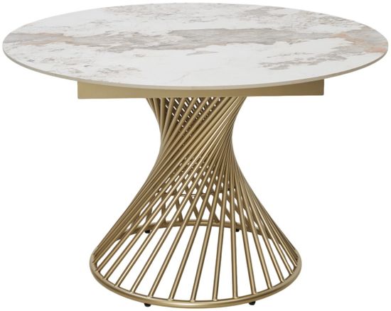 Стол BUENO 120 GLOSS LUXURY PANDORA SOLID CERAMIC / шампань