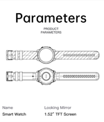 Смарт-часы Smart Watch Awei H36 (1.52")