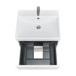 Тумба под раковину Roca Ona 600 подвесная, 2 ящика, белый матовый (A857613509)