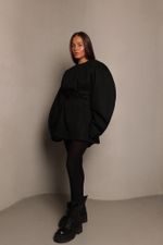 Платье о-силуэта из денима