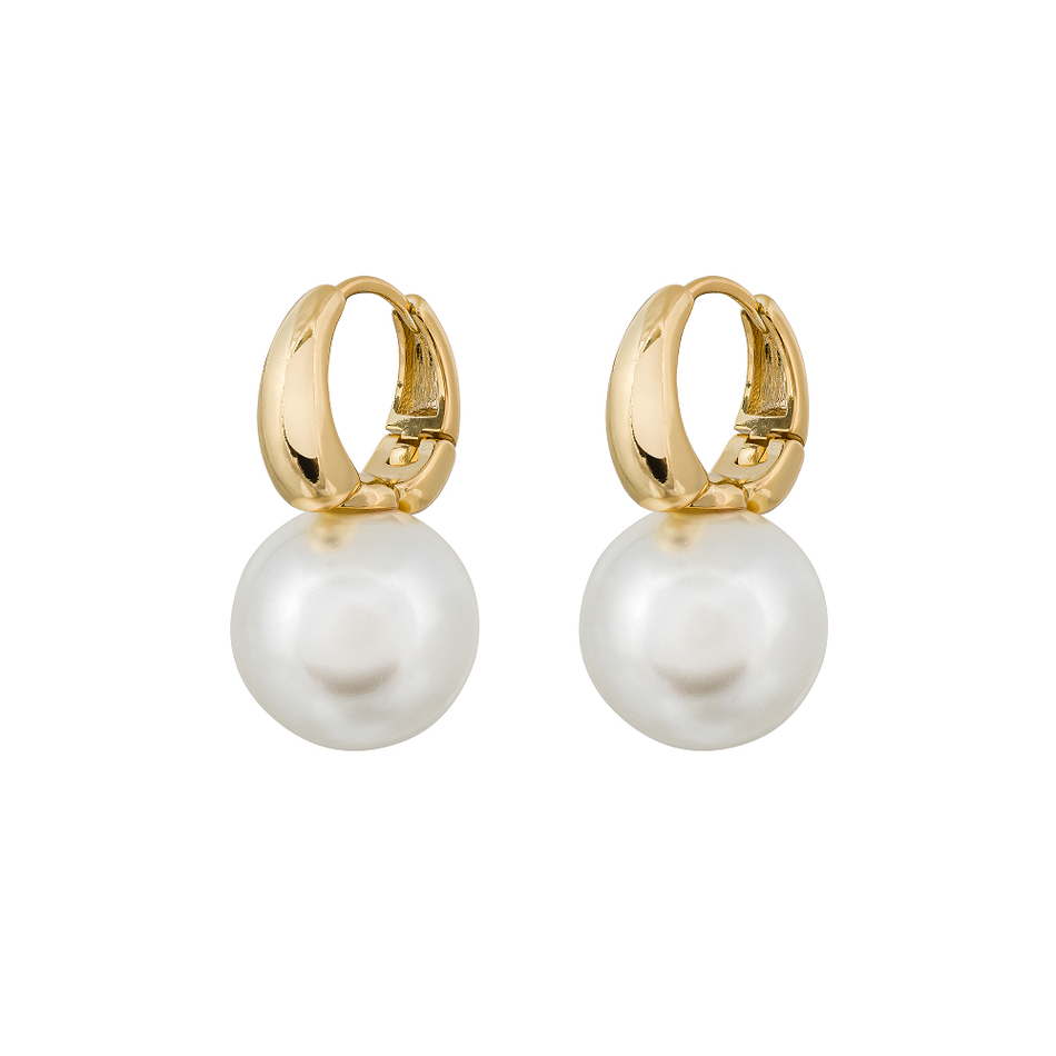 Серьги Fiore Luna WHITE SHELL PEARL ABE06611-14 G