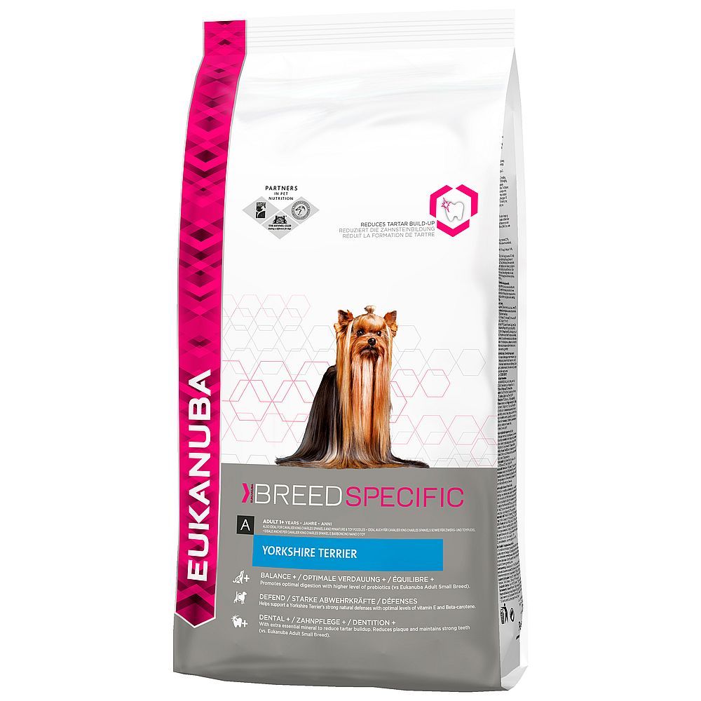 Сухой корм для собак породы йоркширский терьер Eukanuba Dog Yorkshire Terrier, Пакет 2 кг Сухой корм для собак породы йоркширский терьер Eukanuba Dog Yorkshire Terrier, Пакет 2 кг