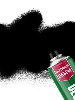 Краска аэрозольная черная глянцевая акриловая DECORIX - эмаль в баллончике для любых поверхностей большой объем 780 мл