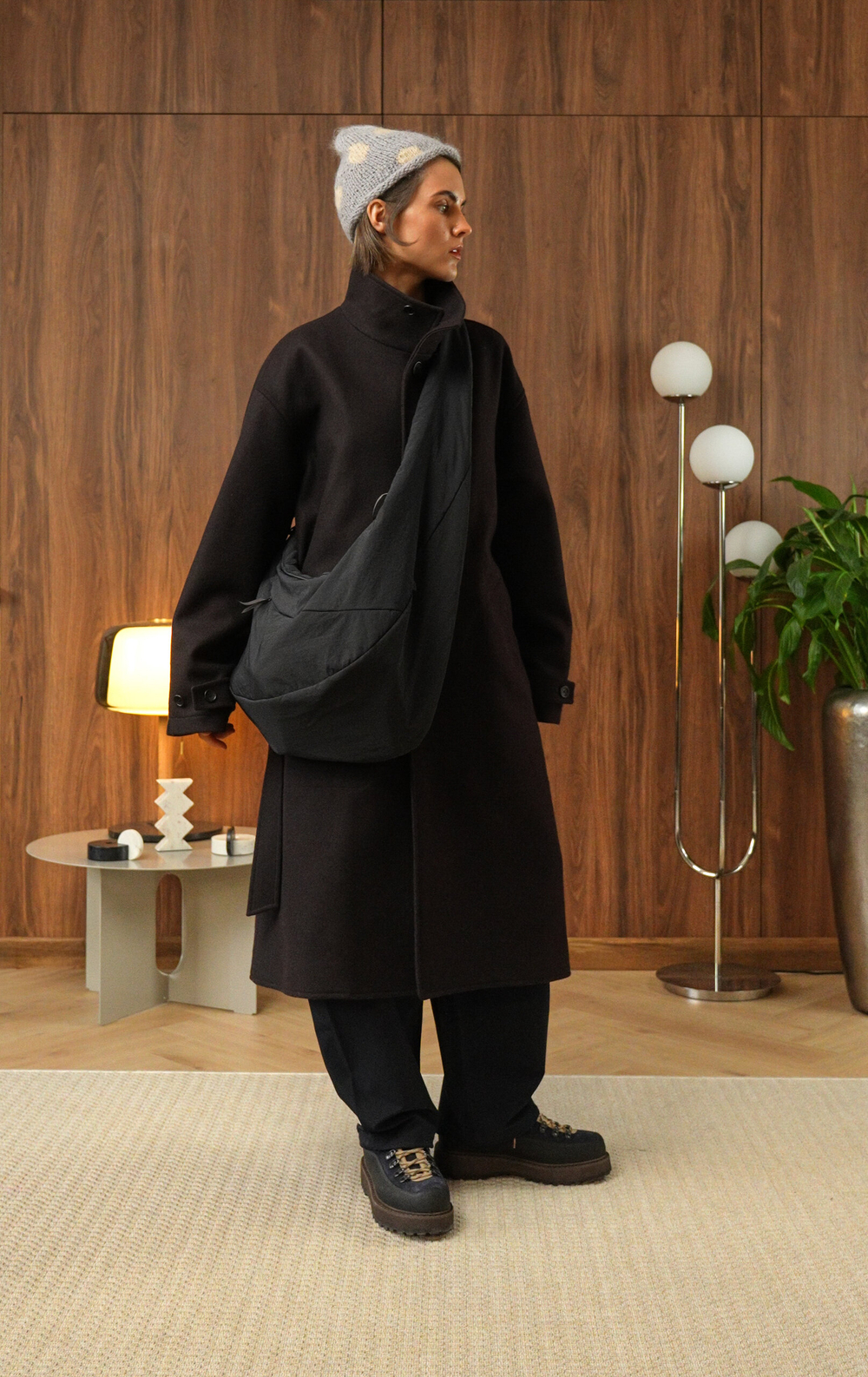 Сумка Nothomme Blue Monte Curved Structure Segmented Diagonal Bag "Tibetan"