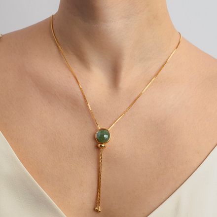 Колье Possebon Pearl Green Quartz B1653.16 G/G