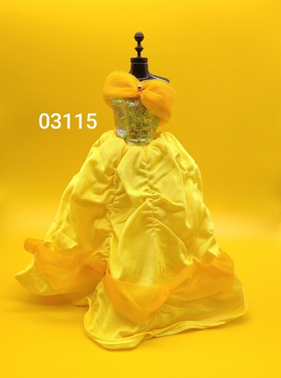 Одежда для куклы Барби платье коллекционное Дисней Бель 90х ,03115