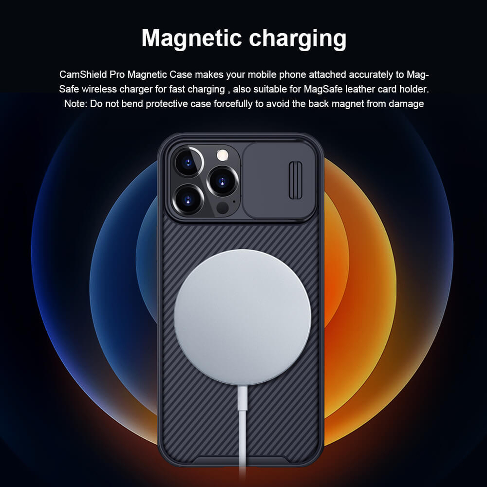 Чехол Magnetic Case Nillkin CamShield Pro с защитой камеры для iPhone 13 Pro Max