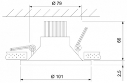 Встраиваемый светильник Elektrostandard 15267/LED 7W 4200K белый
