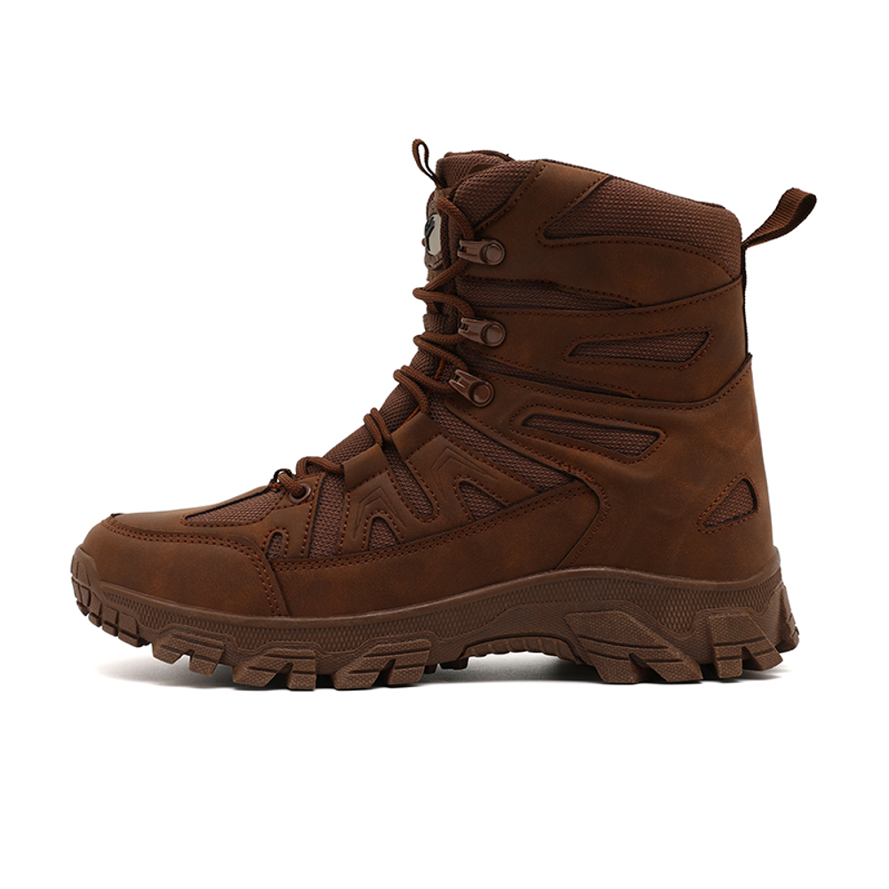 OUWENHEIMANBA Slip Resistant And Abrasion Resistant Coverage High top Mountaineering Hiking Shoes Men"s