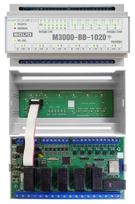 М3000-ВВ-1020 Модуль ввода-вывода по протоколу Modbus с дополнительным Wifi интерфейсом