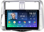Магнитола для Toyota Land Cruiser Prado 150 2009-2013 (рамка серебро) - Teyes SPRO+ Android 10, ТОП процессор, 4-32, SIM-слот