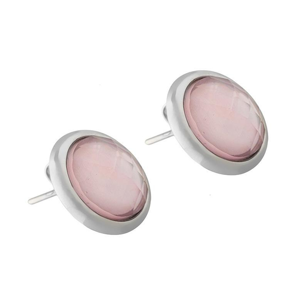 Серьги пусеты Possebon Quartz Rose A9997.9 R/S