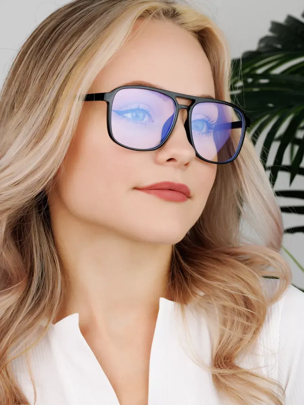 Очки для компьютера имиджевые защитные прозрачные нулевки