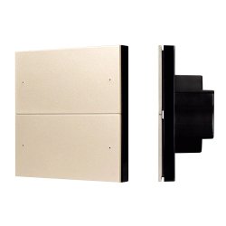 INTELLIGENT ARLIGHT Кнопочная панель SMART-DMX512-801-22-4G-4SC-DIM-IN Gold (230V, 2.4G) (IARL, IP20 Пластик, 5 лет) 039313