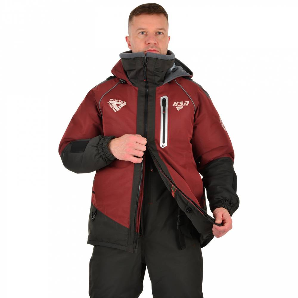 Костюм-поплавок мужской зимний "Rescuer II comfort" -40, hardguard, махагон, ХСН