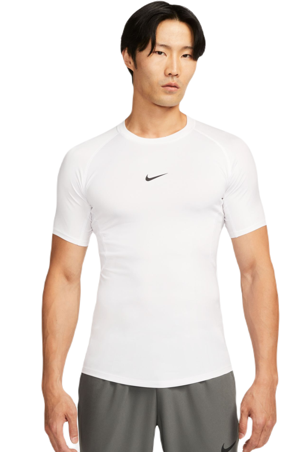 Компрессионка  Nike Pro Dri-FIT Tight Short-Sleeve фитнес Top - белый