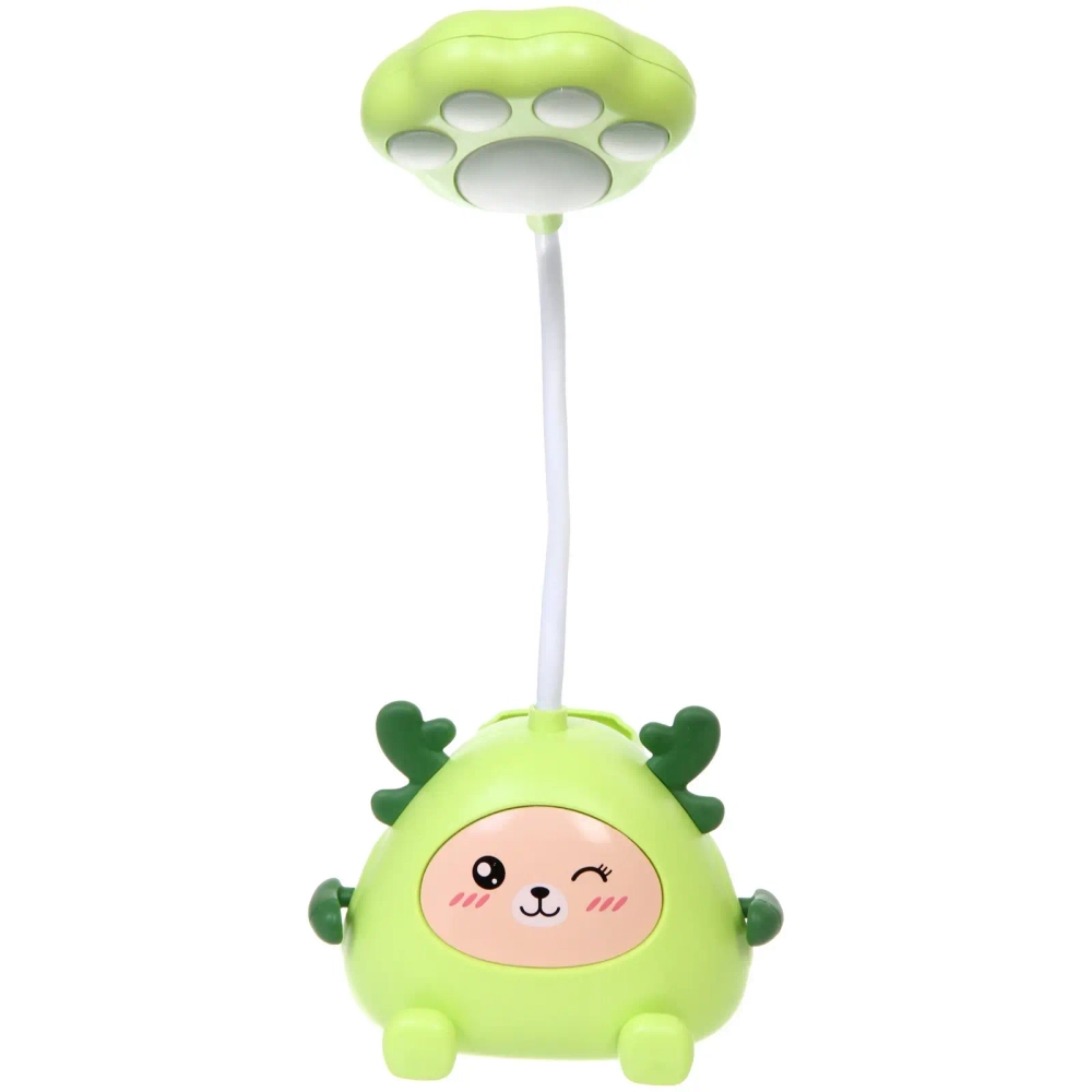 Настольная лампа «Милая зверушка» LED 11,5*8,6*31 см, USB 0.6w 5V, Салатовый