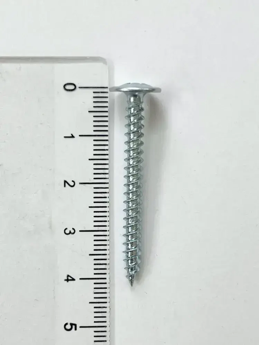 Саморезы с прессшайбой, острые, оцинкованные, с частой резьбой (по дереву и металлу) 4.2х41 мм (1 кг)