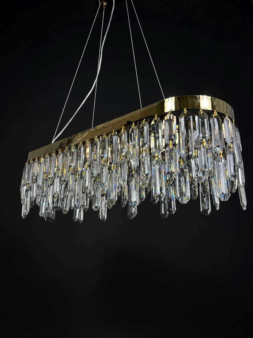 Люстра подвесная Lanbos, 12 ламп Е14, до 480 Вт, до 30 кв м, золотая