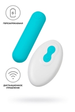 Голубая вибропуля Tnim с пультом ДУ