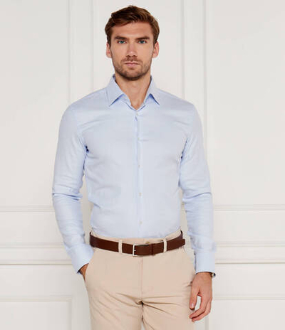 Рубашка H-HANK BOSS BLACK - голубой(50527390)