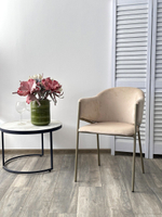 Стул М-City DISAUR Дилл, H-06 Бежевый, Велюр, Шампань каркас