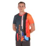 Мужская футболка изумрудная с разноцветным принтом Sesmik by Vlad Sedov VS002/VS0055