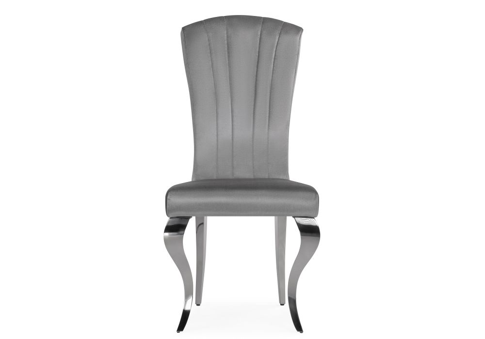 Стул на металлокаркасе Sally dark grey / steel