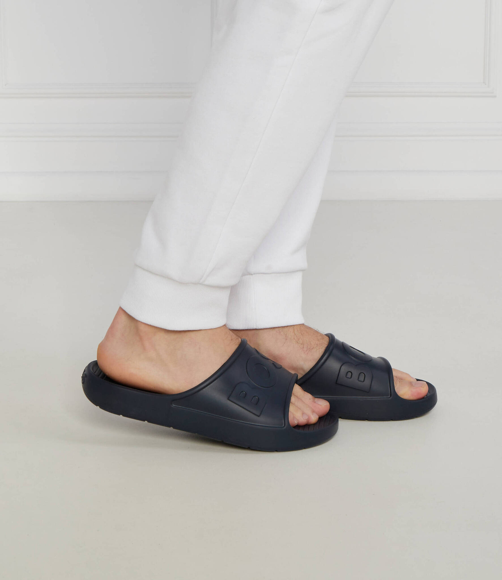 Шлепанцы Darian Slid lg N BOSS BLACK - темно-синий(50498207)