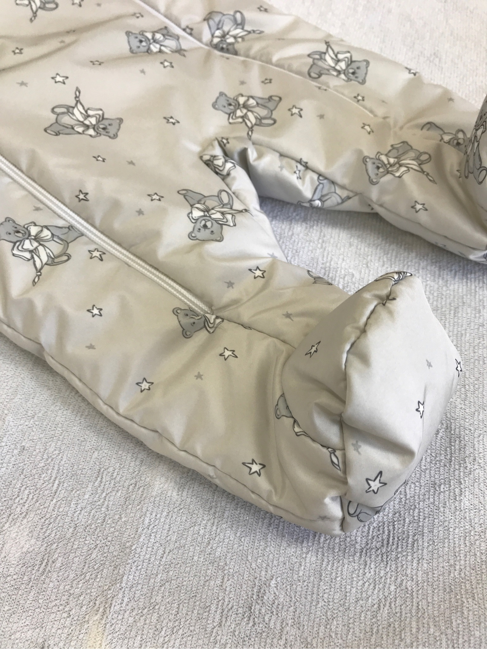 Комбинезон на осень-весну, Модель: 137-18 "Мишка" (ИП Ильин С.В. Rusland) (Цвет: Черный, Размер: 80)