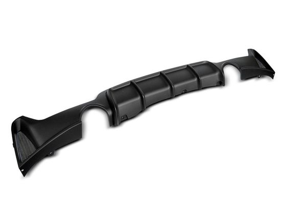 Диффузор бампера заднего для BMW 4 F32 / F33 (13-...) под 2 одинарные трубы M-Performance Look