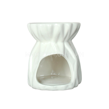 Аромалампа Вазочка узор корни цвет белый 9 см