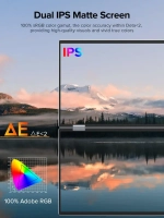 15.6" Портативный двойной монитор с откидной подставкой Delta Lite FHD IPS 1980х1080, 60 Гц